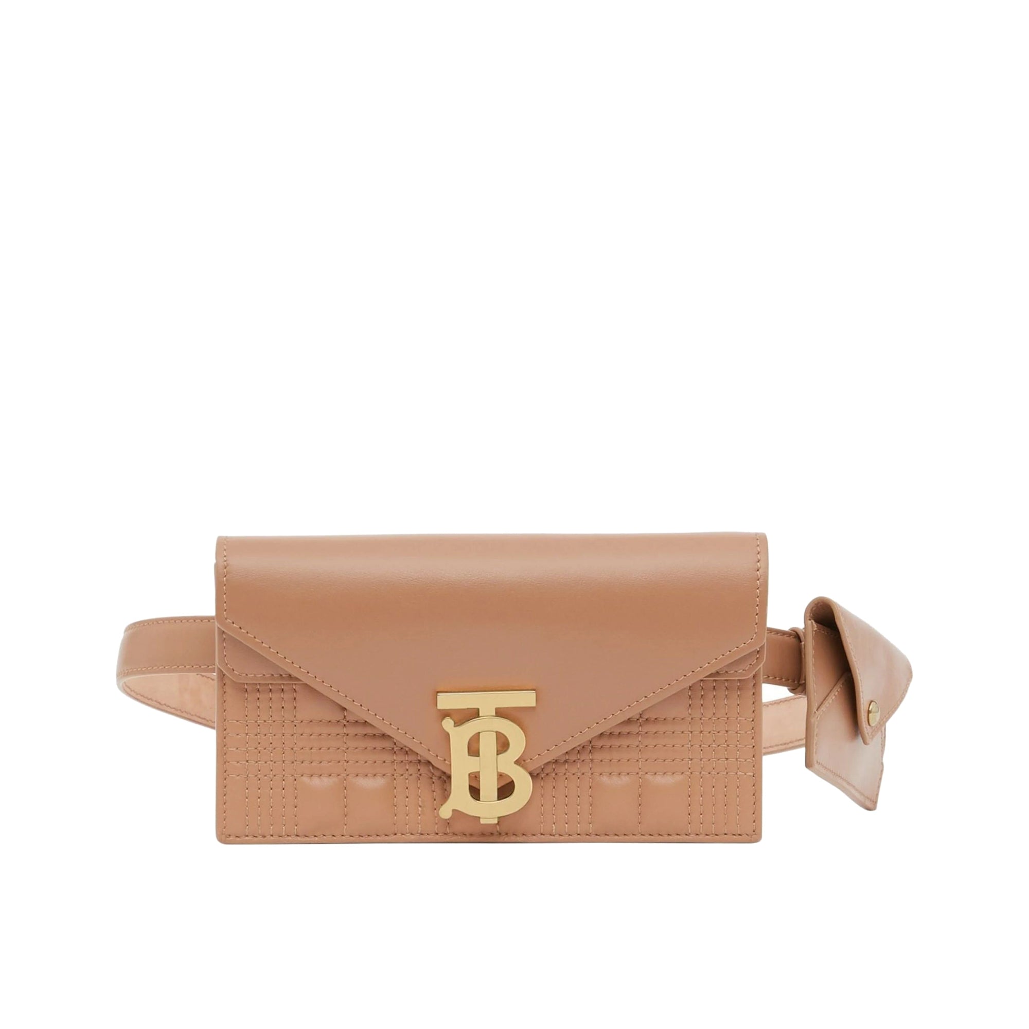 Sac pochette ceinture TB en cuir matelassé - Warm Cael