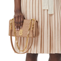 Petit sac Lola matelassé en cuir d'agneau - Camel