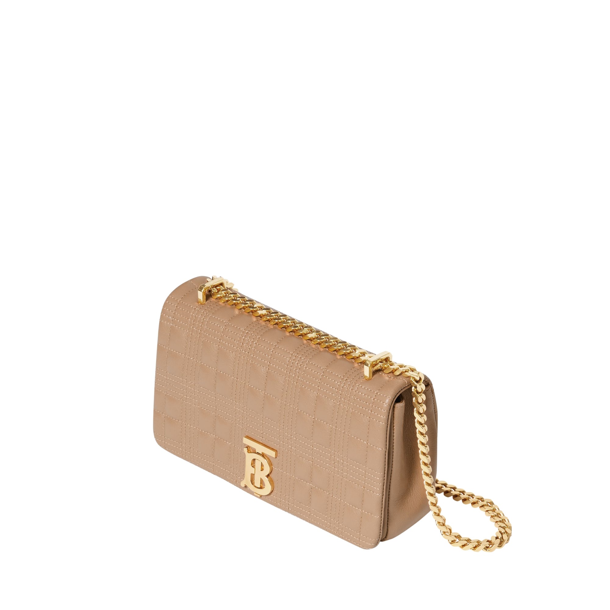 Petit sac Lola matelassé en cuir d'agneau - Camel