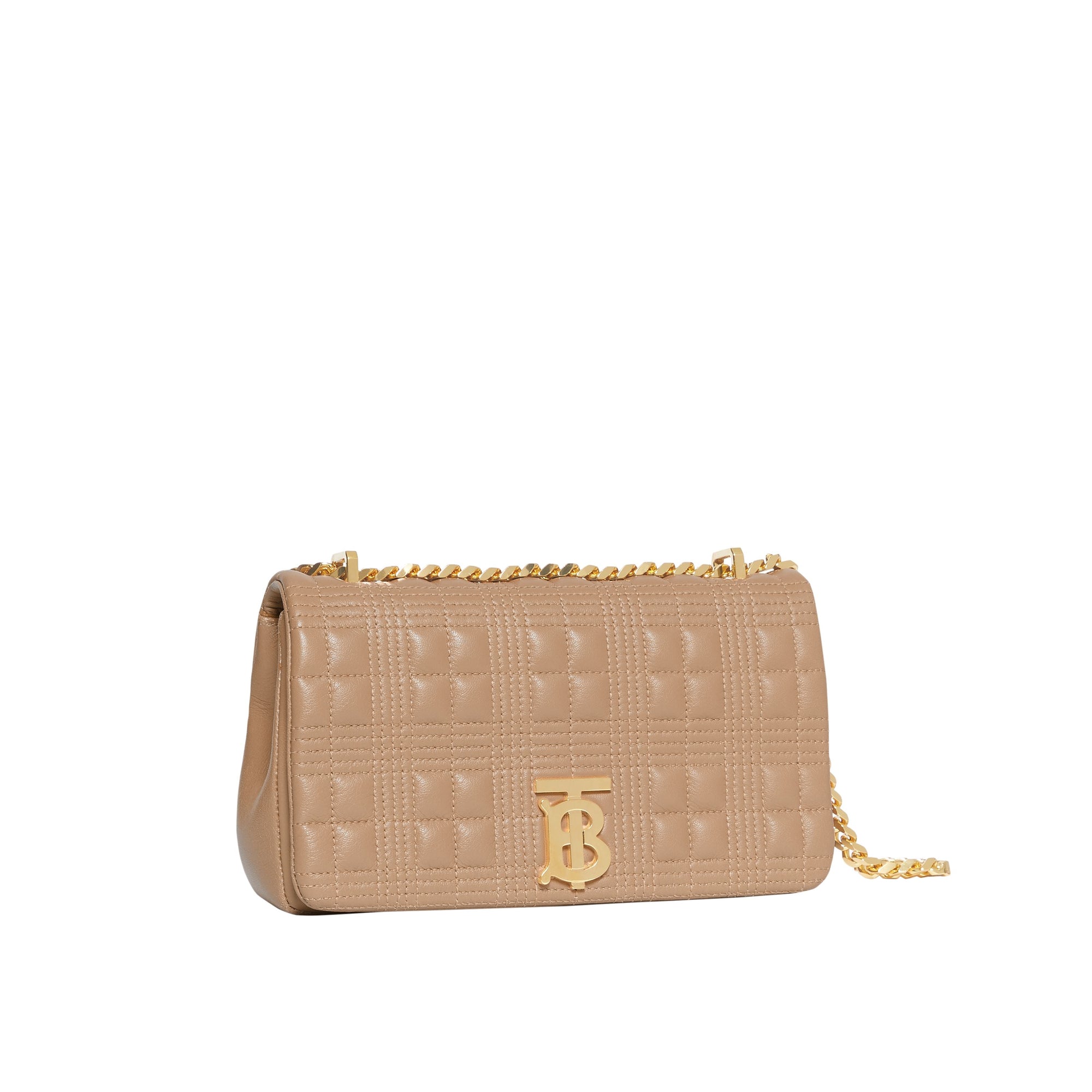 Petit sac Lola matelassé en cuir d'agneau - Camel