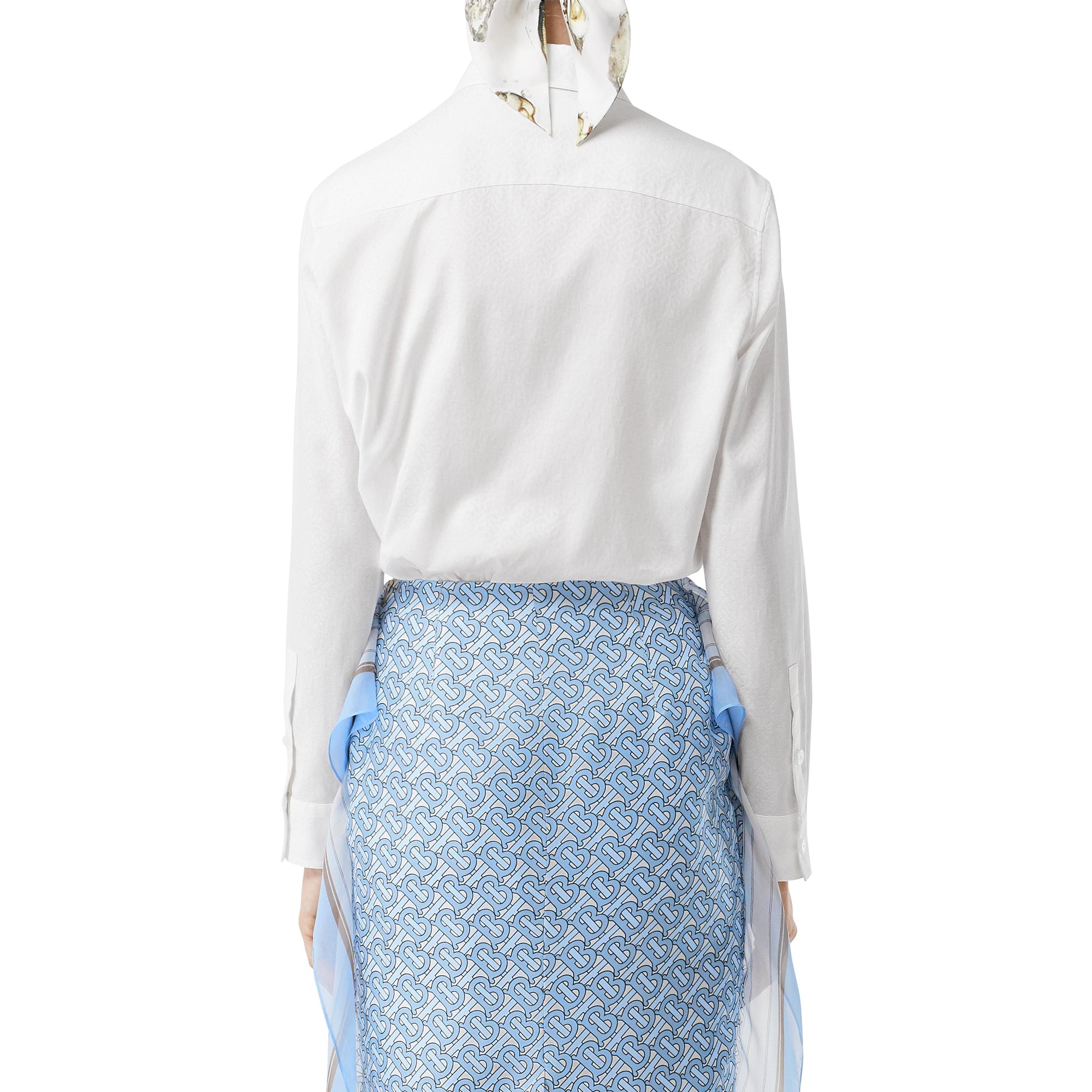 Chemise en jacquard de coton Monogram - Optic White