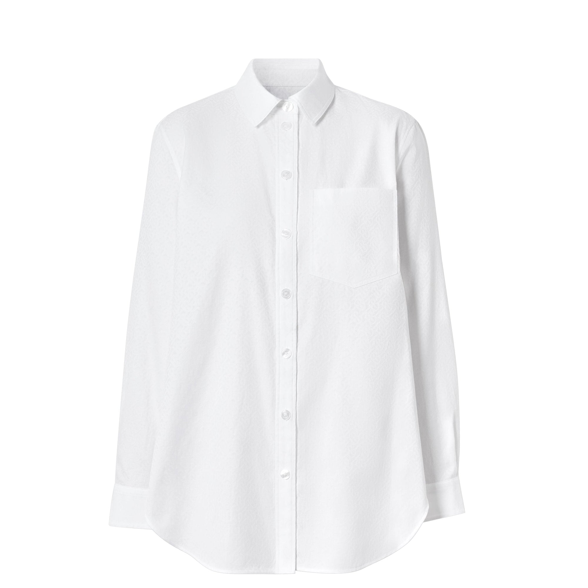 Chemise en jacquard de coton Monogram - Optic White
