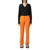 Pull en laine et soie à logo - Black