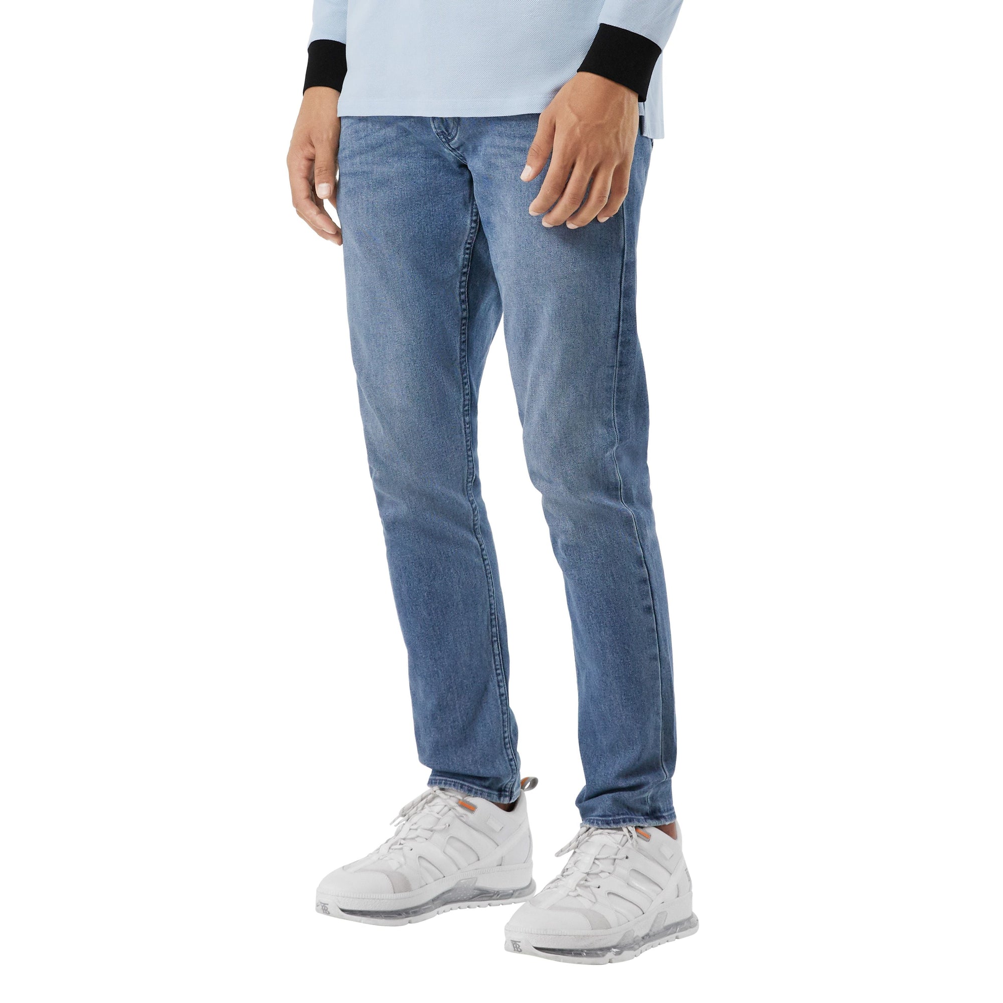 Jean slim délavé - Light Indigo Blue