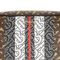 Sac à bandoulière en toile écologique rayé Monogram - Bridle Brown