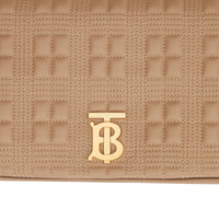 Sac Lola moyen matelassé en cuir d'agneau - Camel