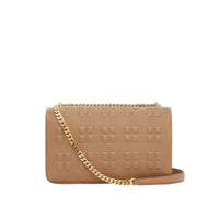 Sac Lola moyen matelassé en cuir d'agneau - Camel