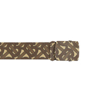 Ceinture en toile écologique Monogram - Bridle Brown
