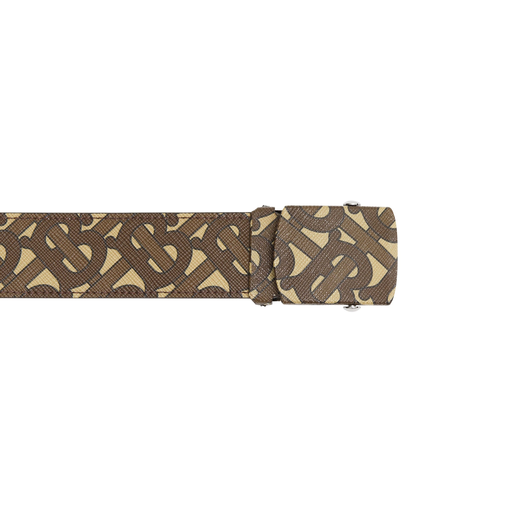 Ceinture en toile écologique Monogram - Bridle Brown