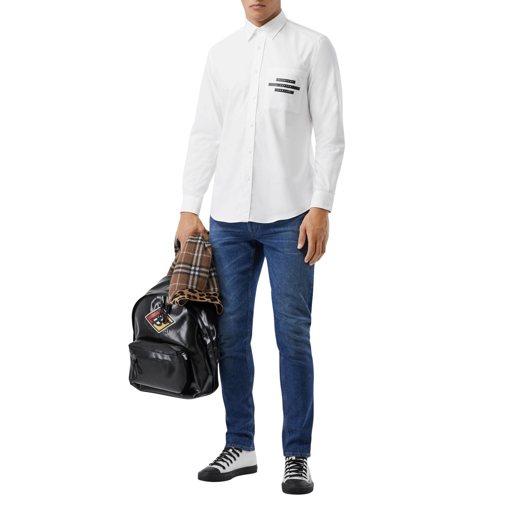 Chemise Oxford classique en coton - White