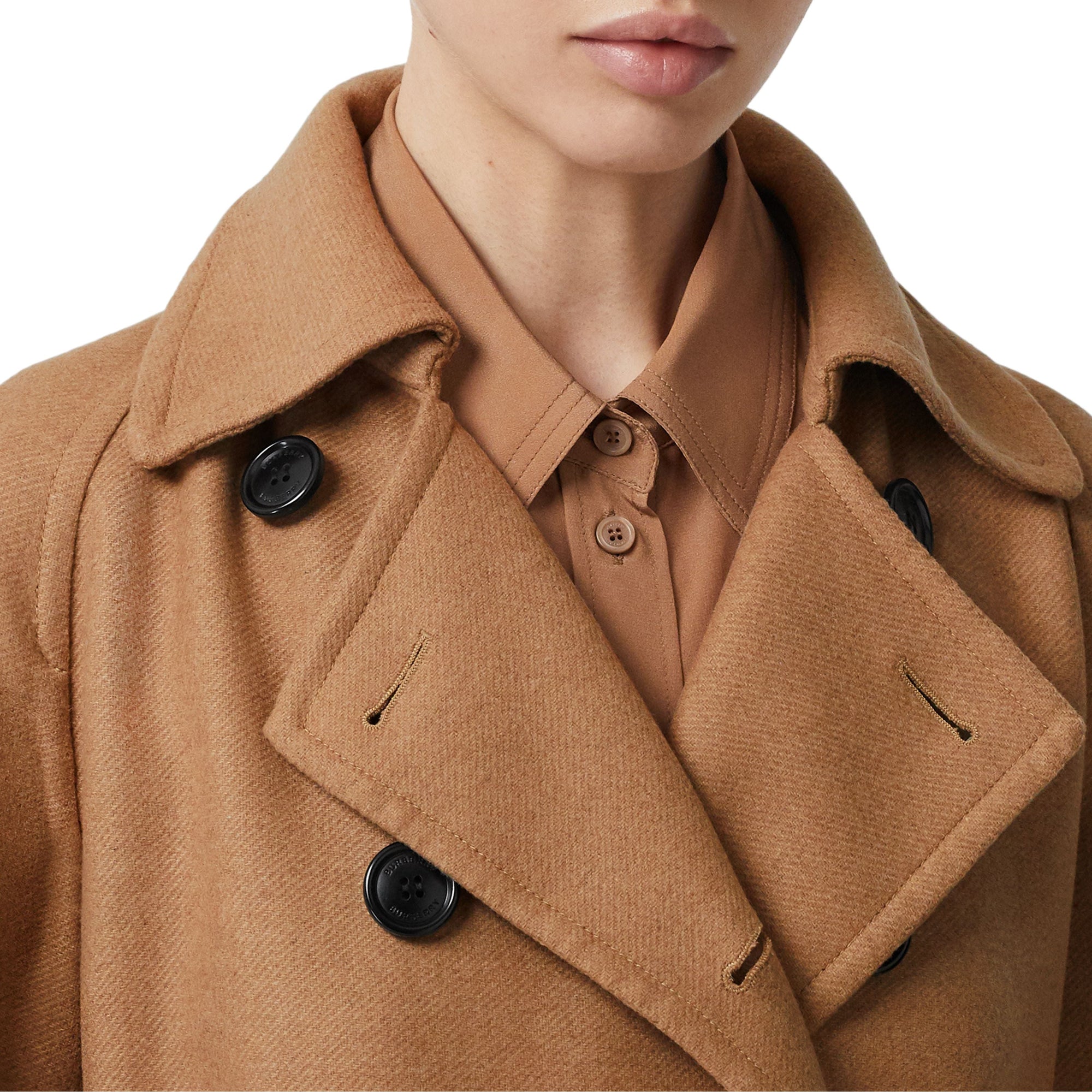 Trench-coat The Kensington en cachemire - Bronze