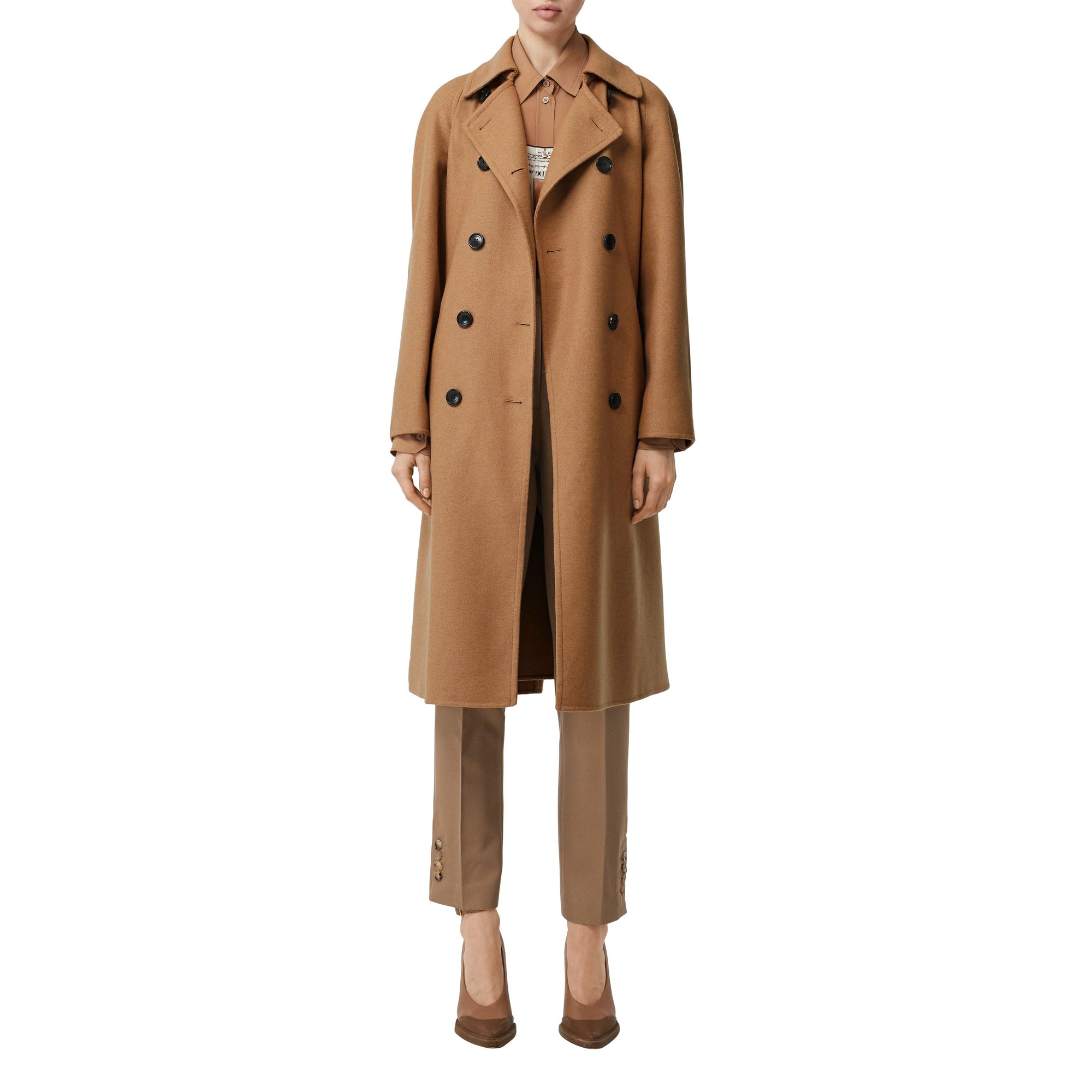Trench-coat The Kensington en cachemire - Bronze