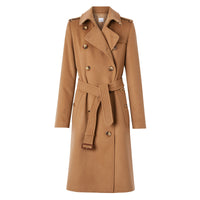 Trench-coat The Kensington en cachemire - Bronze