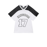 T-shirt en coton Kingdom avec panneau en mesh - Black