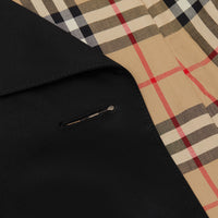 Trench à capuche en sergé de coton - Black