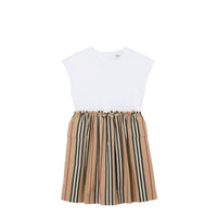 Robe en coton à rayures iconiques - Archive Beige