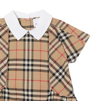 Robe bébé en coton Vintage Check - Archive Beige Check