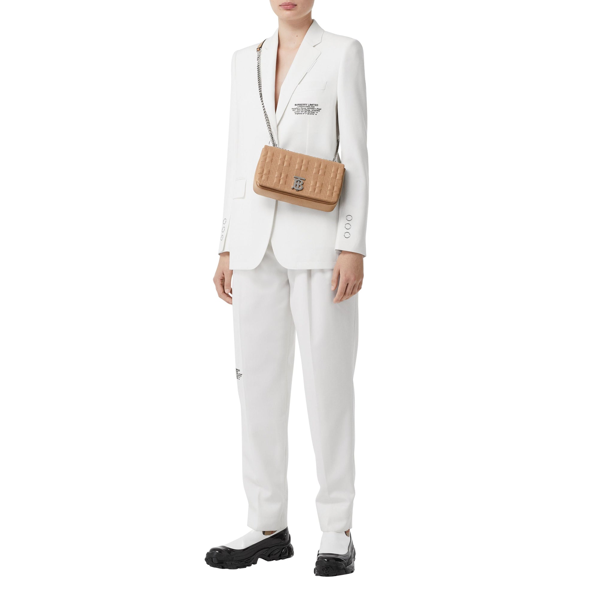 Petit sac Lola matelassé en cuir grainé - Camel