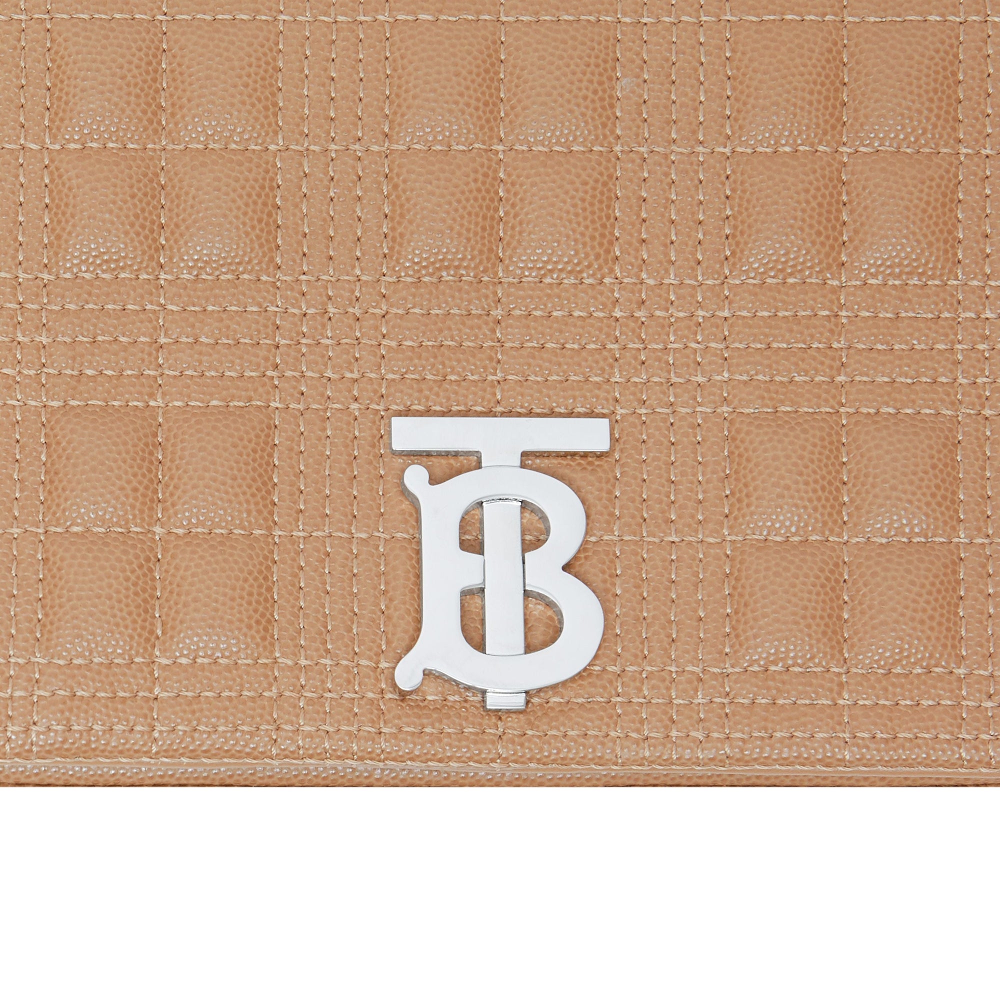 Petit sac Lola matelassé en cuir grainé - Camel