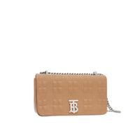 Petit sac Lola matelassé en cuir grainé - Camel