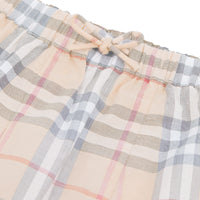 Pantalon sarouel en coton à motif Vintage Check - Pale Stone Check