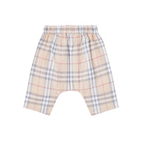 Pantalon sarouel en coton à motif Vintage Check - Pale Stone Check