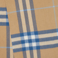 Écharpe classique en cachemire Check - Arc Beige & Inky Blue