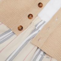 Coffret cadeau trois pièces pour bébé en coton - Pale Warm