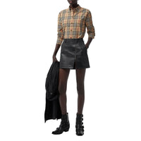 Chemise à col boutonné en coton Vintage Check - Archive Beige Check