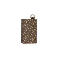 Petit portefeuille à rabat à motif monogramme - Bridle Brown