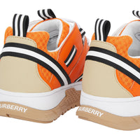 Sneakers Union en cuir et mesh - Bright Orange