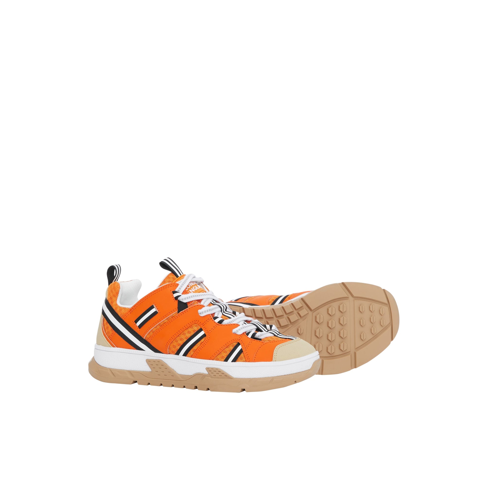 Sneakers Union en cuir et mesh - Bright Orange