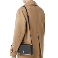 Petit sac à bandoulière en cuir - Black