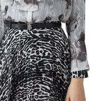 Ceinture en cuir Monogram fine - Black & Palladiom
