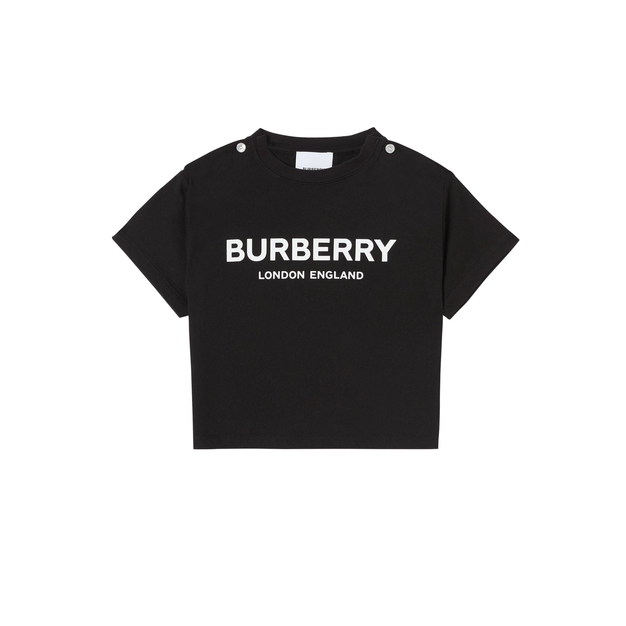 T-shirt bébé en coton avec logo - Black