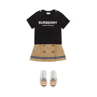 T-shirt bébé en coton avec logo - Black
