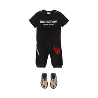 T-shirt bébé en coton avec logo - Black
