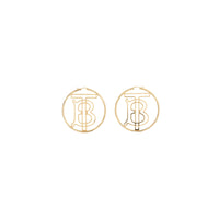 Créoles Monogram plaquées or - Light Gold