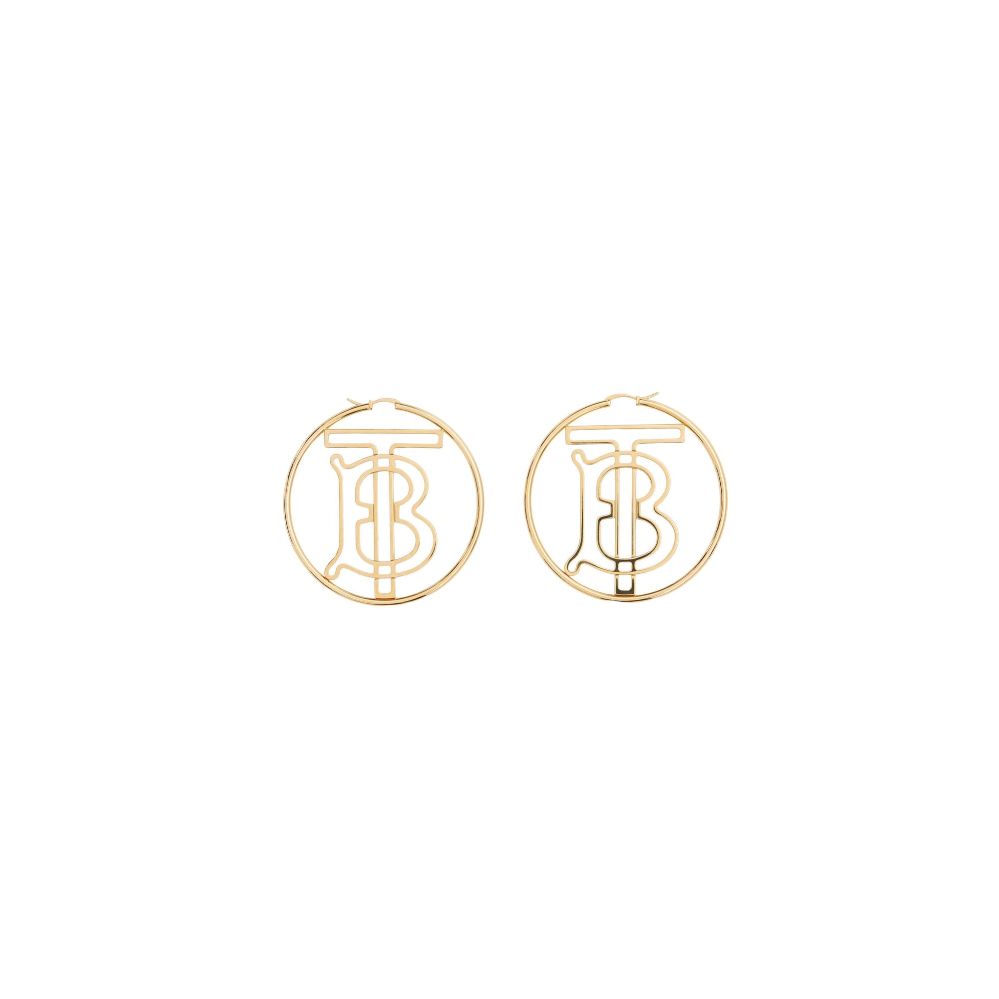 Créoles Monogram plaquées or - Light Gold