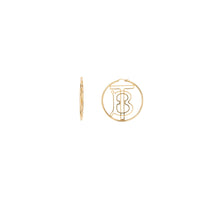 Créoles Monogram plaquées or - Light Gold