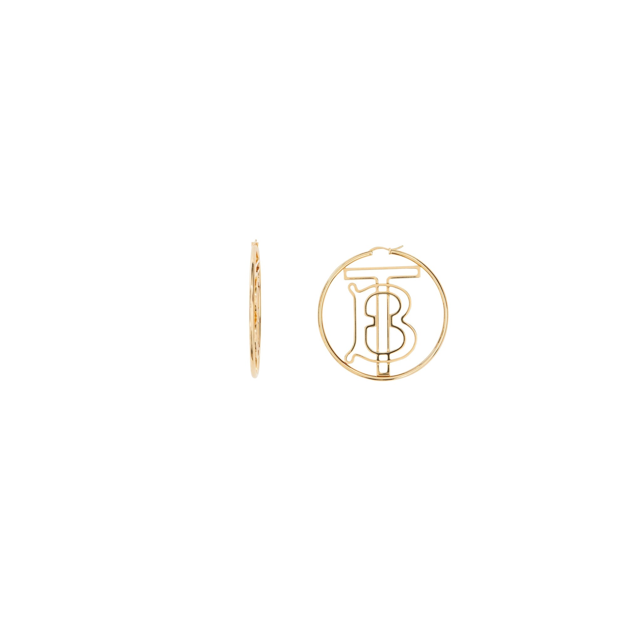 Créoles Monogram plaquées or - Light Gold