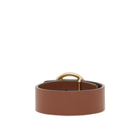 Bracelet en cuir à motif monogramme - Tan