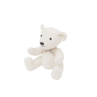Teddy-bear Thomas en coton et cachemire - Ivory