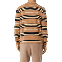 Polo à manches longues en laine mérinos - Warm Walnut