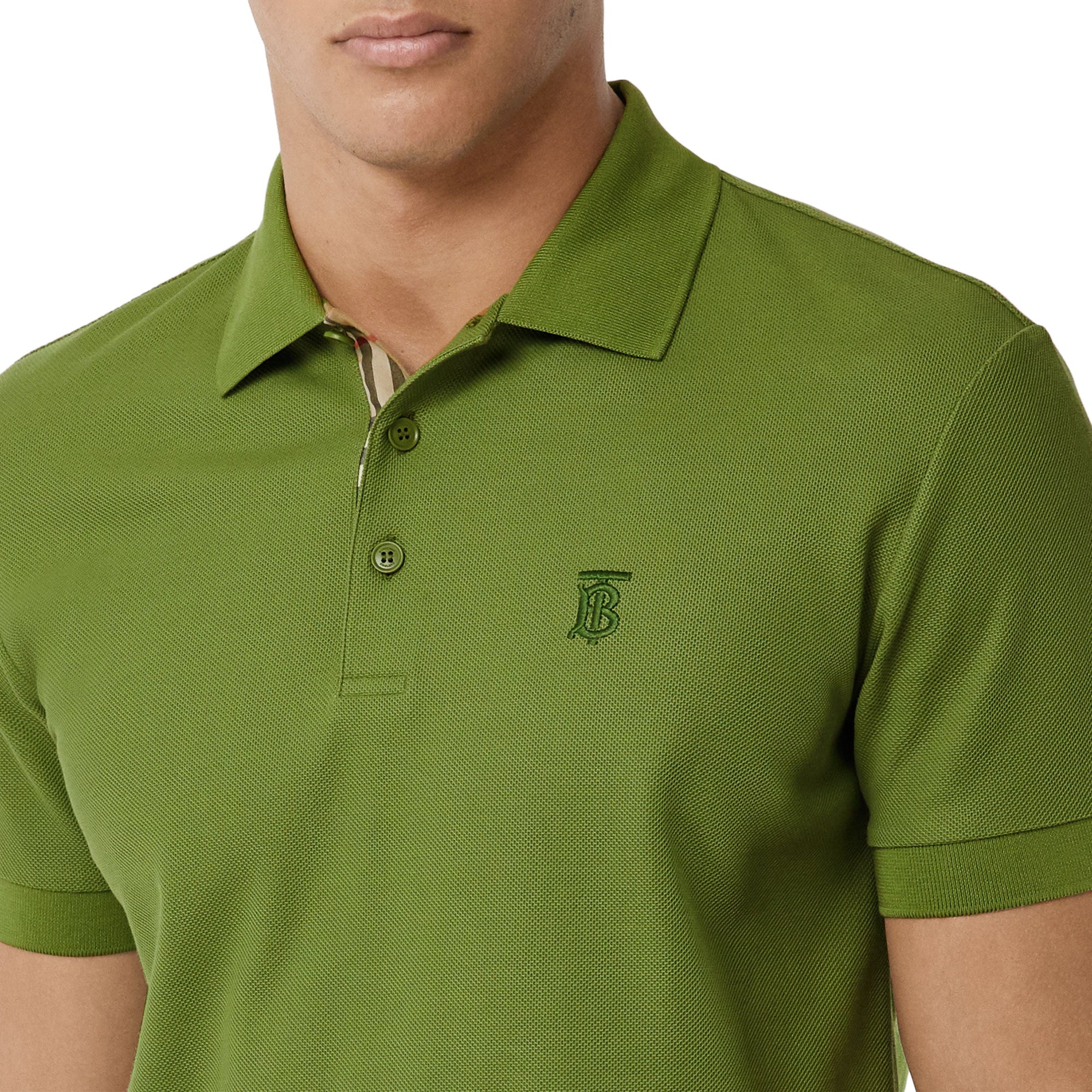 Polo à motif monogramme - Cedar Green