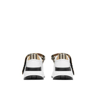 Sneakers en cuir et motif Vintage check à logo - Archive Beige & White
