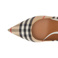 Escarpins en coton Vintage check - Archive Beige