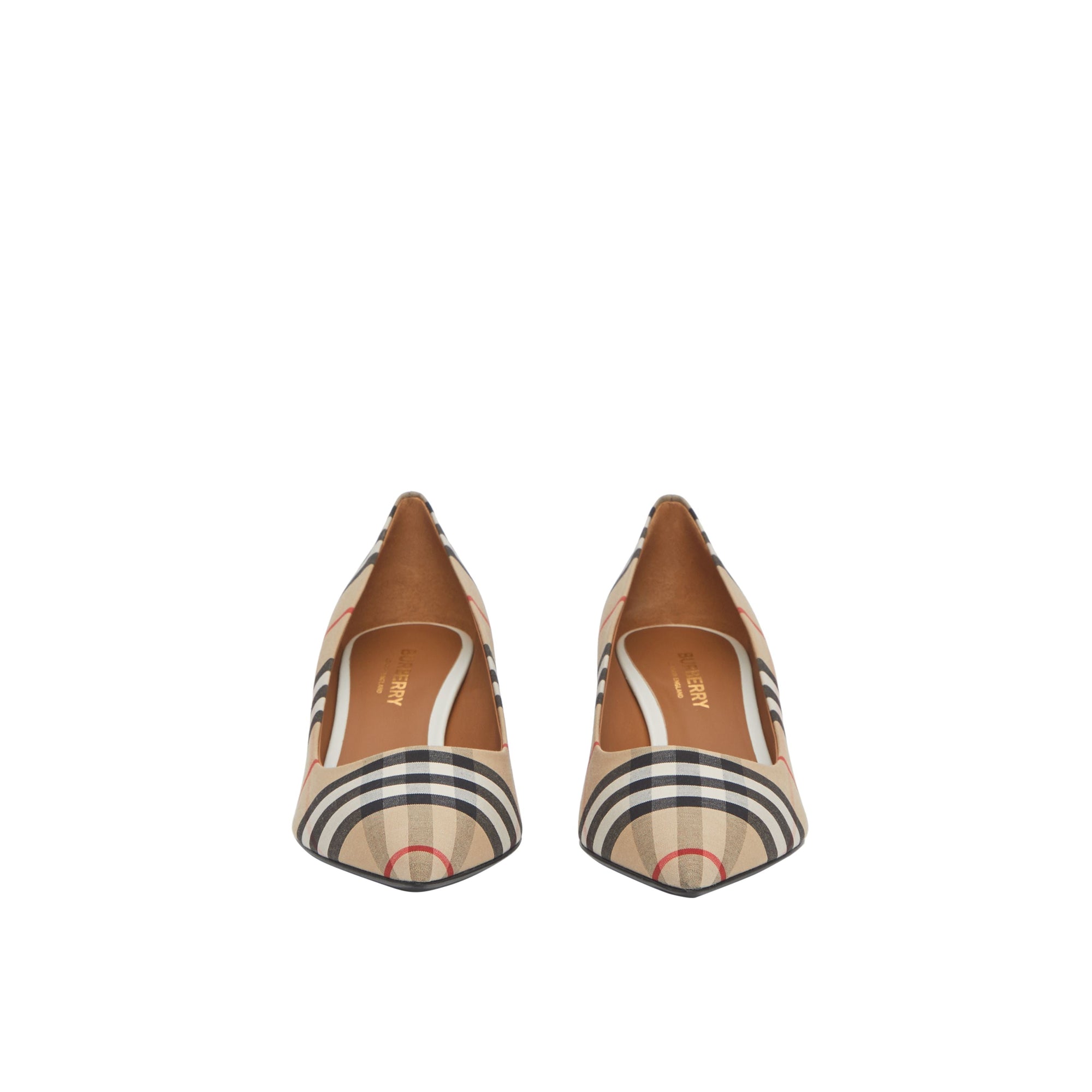 Escarpins en coton Vintage check - Archive Beige