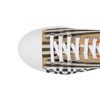 Sneakers en coton à motif Vintage check à logo - Archive Beige