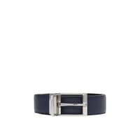 Ceinture réversible en cuir grainé - Navy & Black